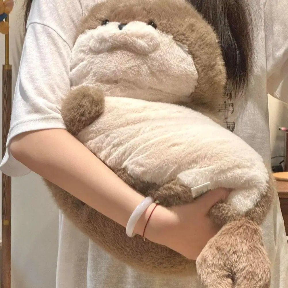 Cute Seal Plush Toy Lifelike Stuffed Marine Life Sea Otter Soft Doll Kawaii Sea Creature Sea Otter Plush Doll Pillow Kids Toys