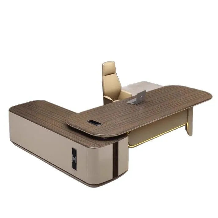 Yjq boss desk chairperson simple modern high-end manager office desk and chair combination
