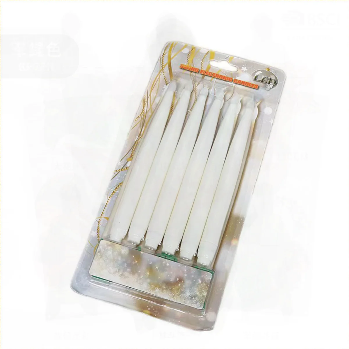 

Remote Control LED Candle Lamp Christmas Tree Decorative Lantern with Clip Simulation Long Rod Candle Design for Holidays