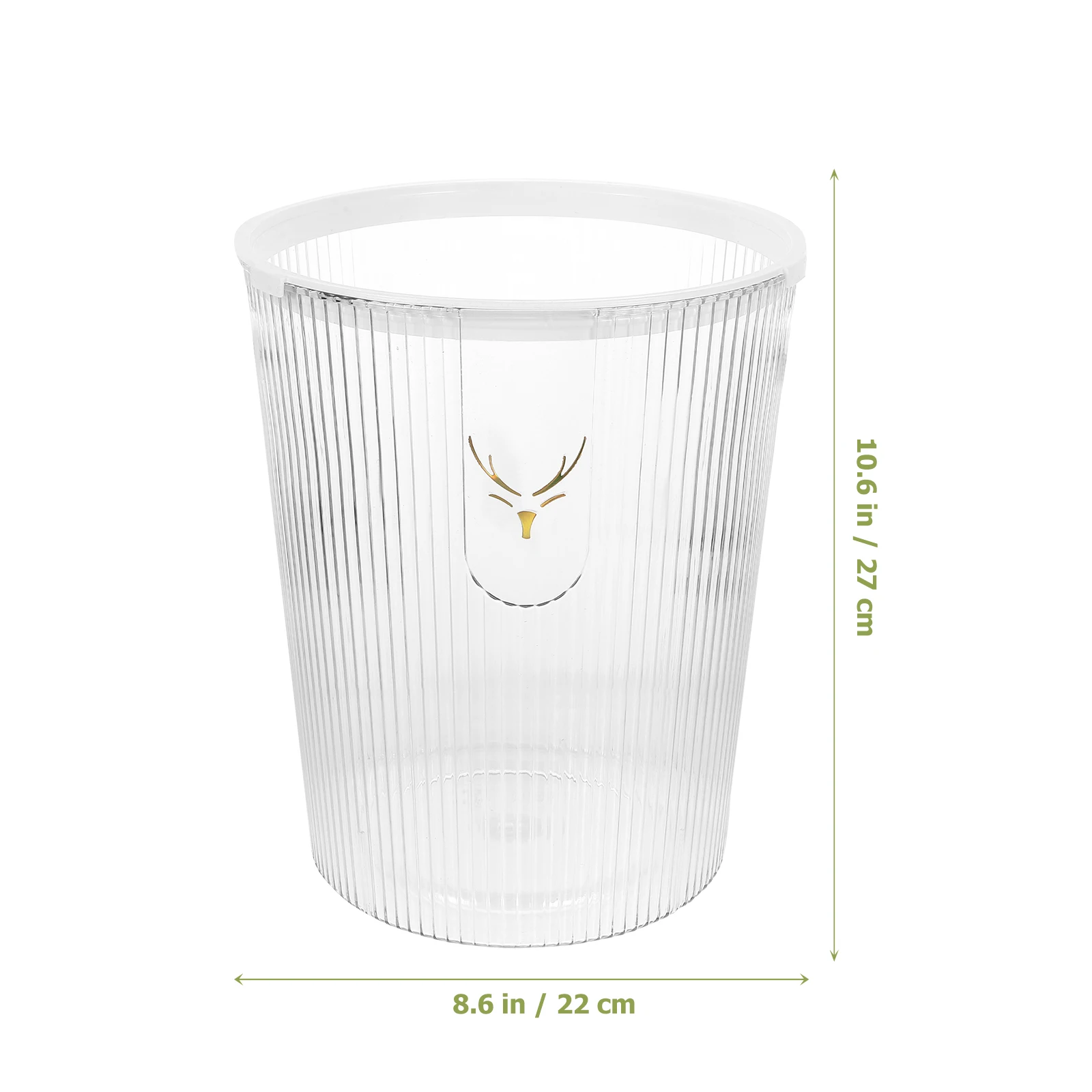 

1pc Household Trash Can Large Capacity Plastic Garbage Bin For Bathroom Bedroom Kitchen Office Hotel Portable Waste Basket