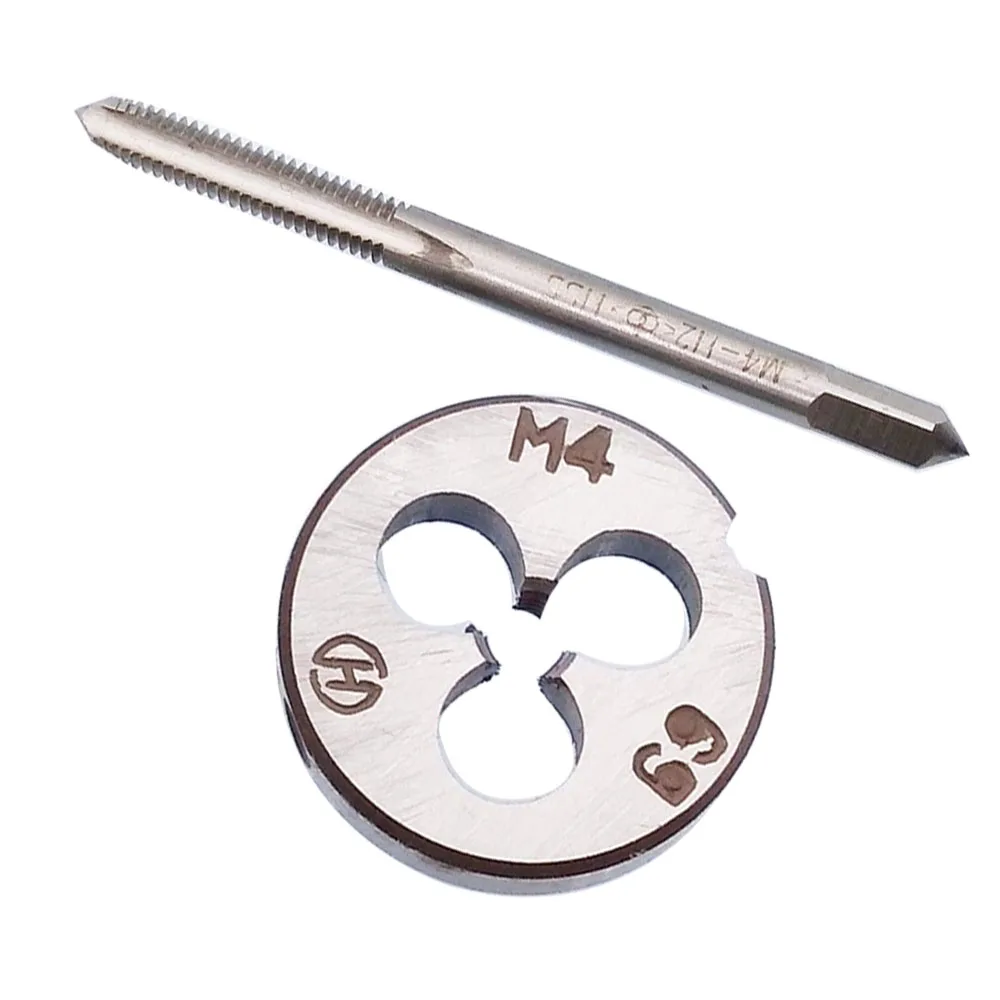 

M4X0.5 MM HSS Metric Tap And Die Set Thread Tap And Round Thread Die Right Hand HSS Taper