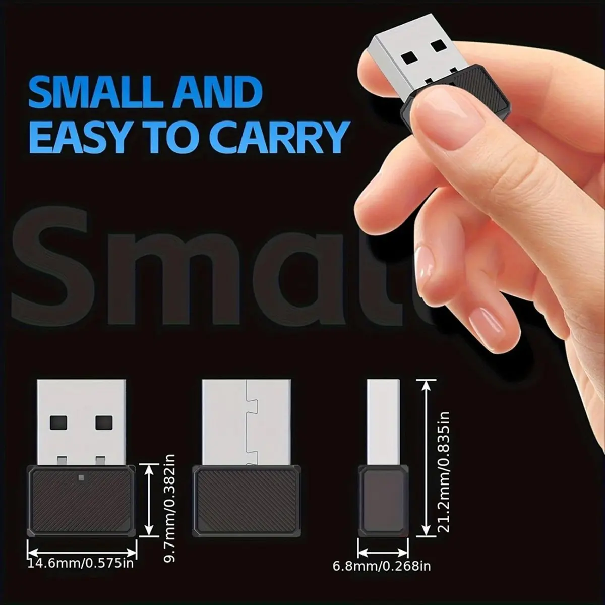 

Bluetooth-адаптер A23G, USB-приемник Bluetooth 5.3, портативный Bluetooth-приемник для мыши/клавиатуры/колонок/наушников/принтера