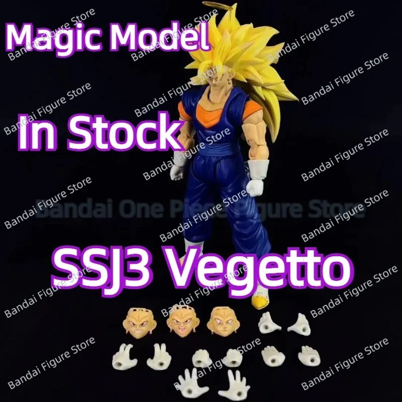 

In Stock Magic Model MM Dragon Ball Z SHF Super Saiyan SSJ3 Vegetto Anime Action Figure Model Toys Collector Gift