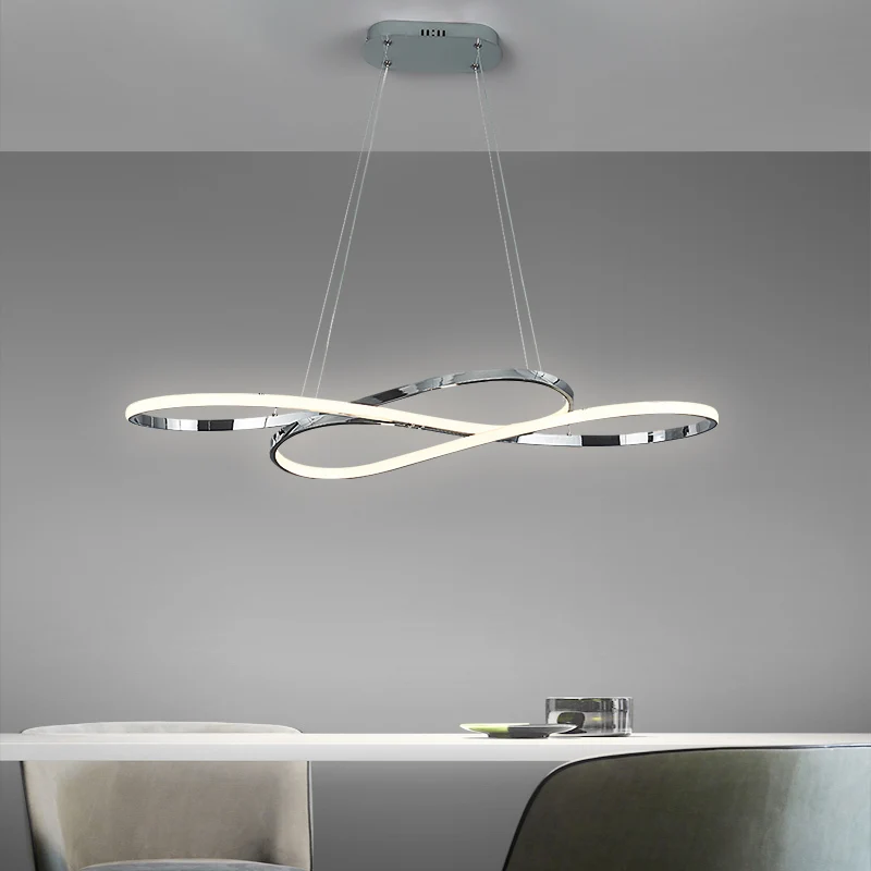 Nordic Minimalist Pendant Light Suitable for Coffee Shop Bar Counter Living Room Lights Electroplated Gold Line Pendant Lamp