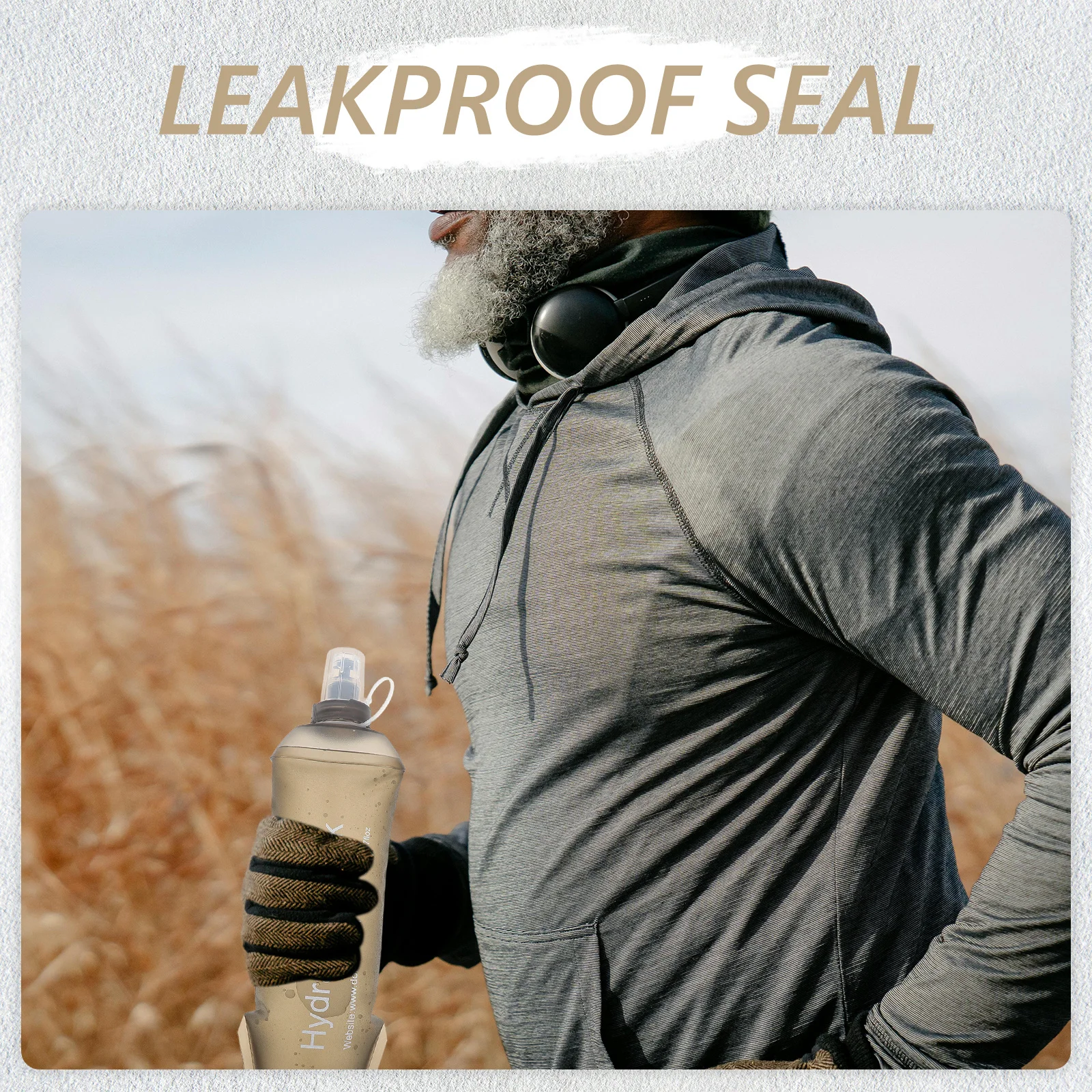 

Soft Foldable Water Bottle 500ml Lightweight Tpu Collapsible Leakproof Running Hiking Cycling Sports Flask Portable Compact