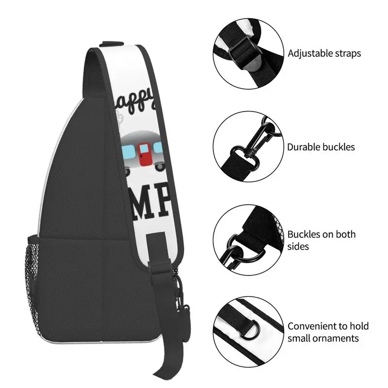 Mochila de dibujos animados para hombre, bandolera de hombro para acampar, aventura al aire libre, mochila de viaje