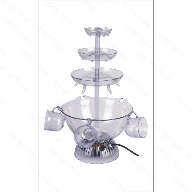 5 glasses of red wine fountain, can be used for reception, party beauty plug