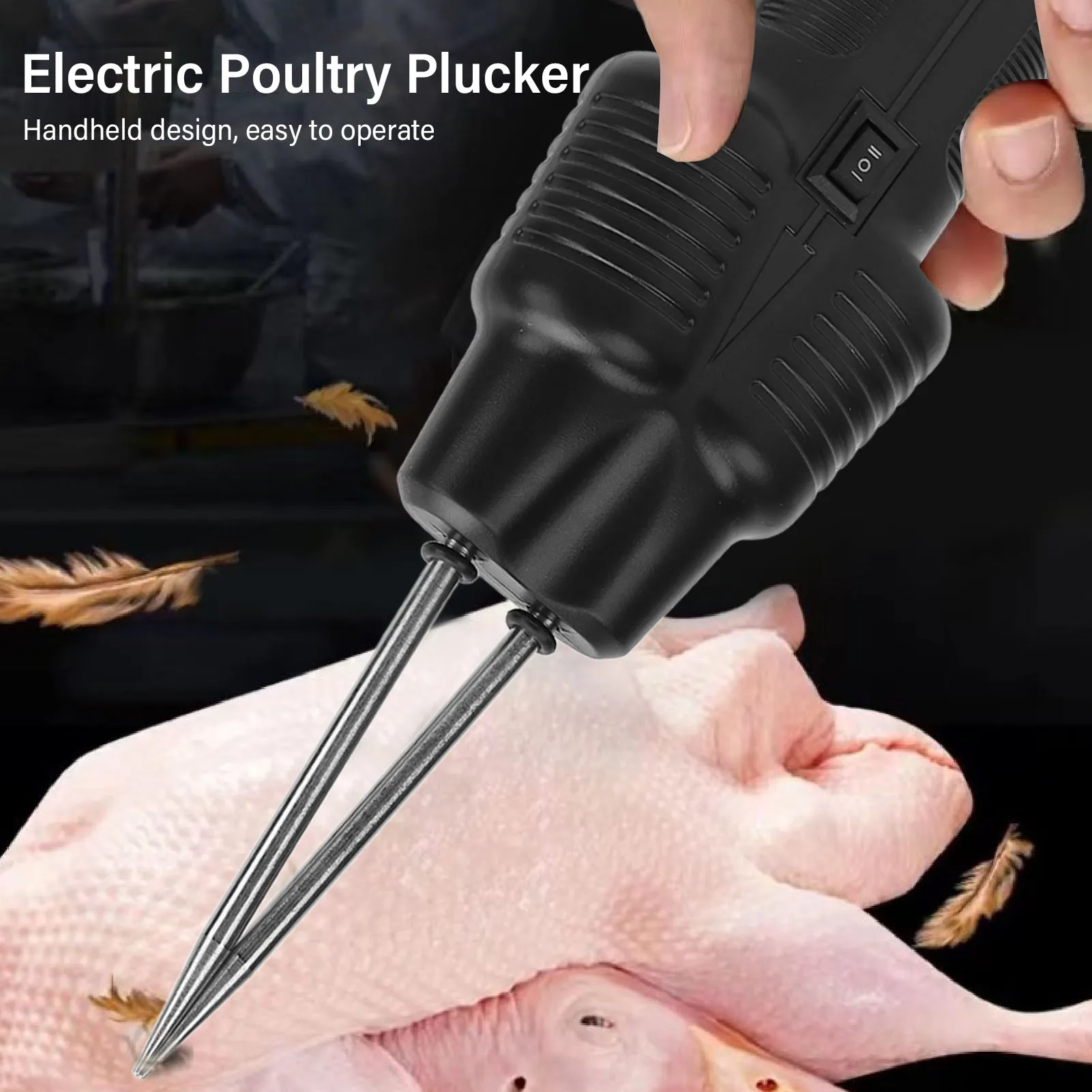 

Electric Chicken Defeather Electric Poultry Plucker Effcient Hair Removal Handheld Electric Chicken Defeather for Goose Duck