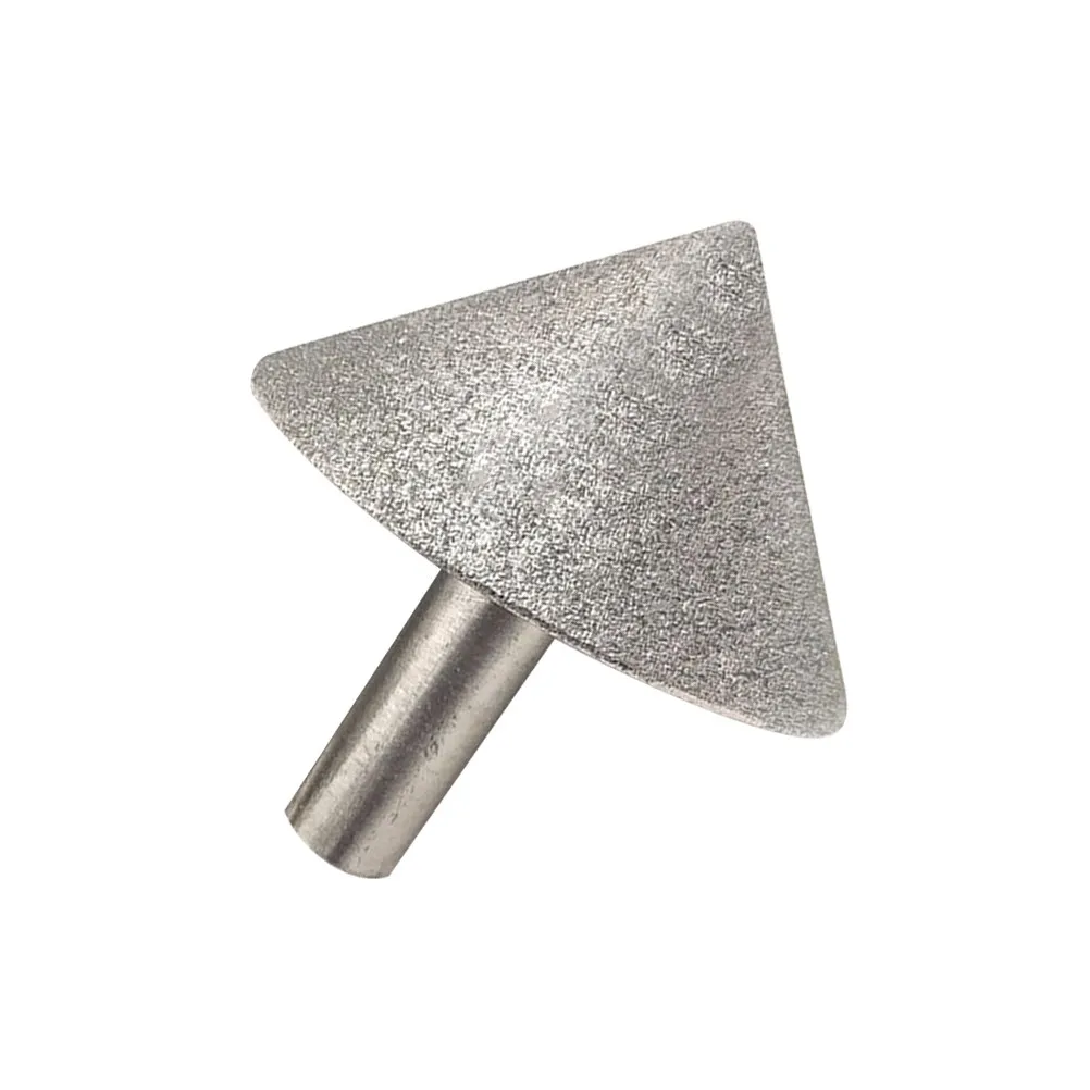 Alloy Grinding Head Electroplated Diameter 20mm Durable Glass Jade Stone Chamfering Tool Precision Smooth Surface