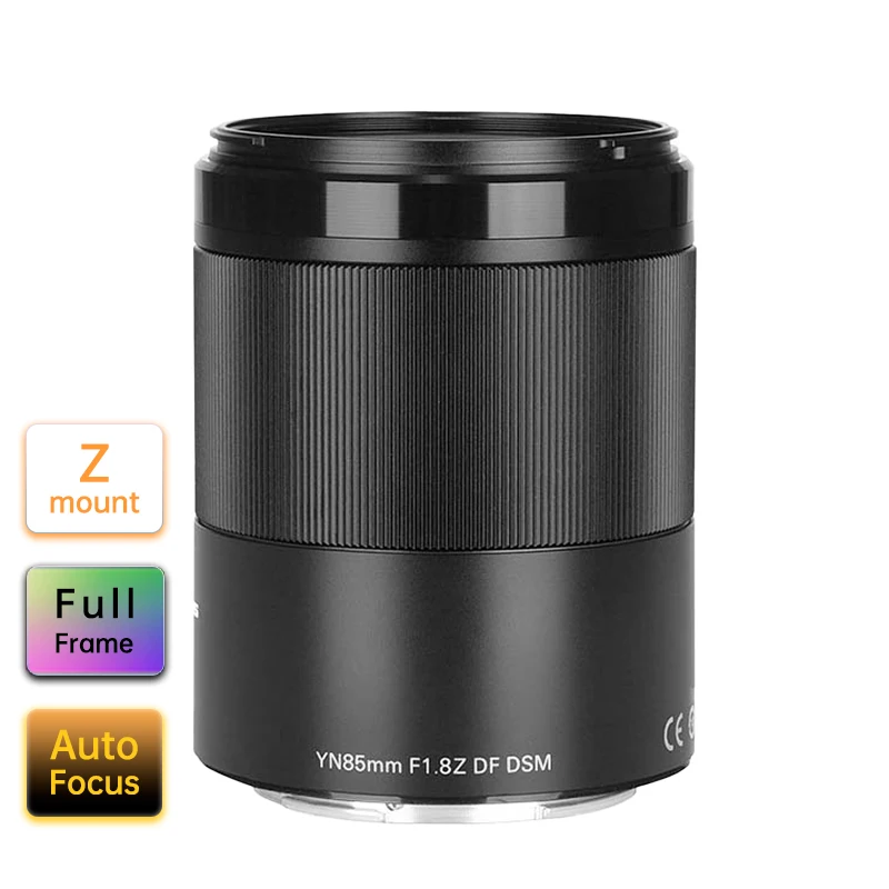 YONGNUO 85mm F1.8 Z DF DSM Auto Focus Portrait Large Aperture Nikon Lens Z Mount Z9 Z7 Z5 Z6 Z50 Camera Lens