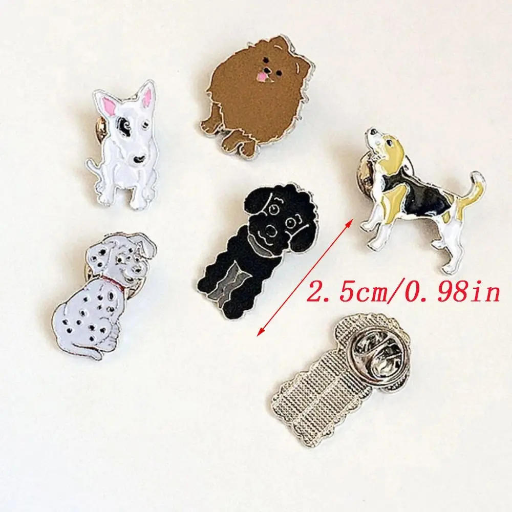 Accesorios de ropa, broche de perro de dibujos animados, Animal, Bulldog, perro, alfileres esmaltados, insignia de Metal de dibujos animados de Husky divertido, abrigo