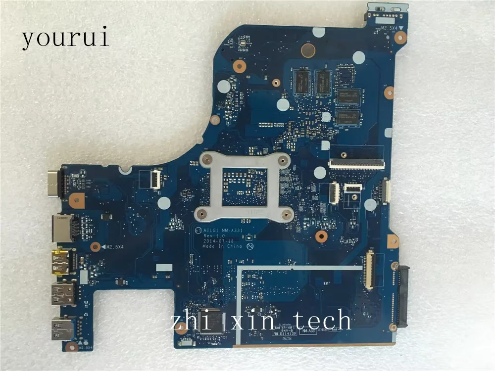 

Yourui для Lenovo G70-70 G70-80 материнская плата для ноутбука с процессором i5-5200u AILG1 NM-A331 полностью протестирована, нормально