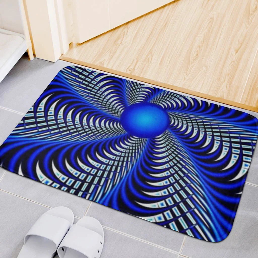 Rug Bedroom Bathromm Carpet Vertigo Hypnotic Screw Funny Children Girls Bedroom Living Room Cartoon Floor Mat Doormat Decor