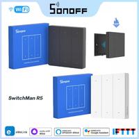 SONOFF SwitchMan R5 Scene Controller With Battery 6-Key Free-Wiring Via EWeLink-Remote Control Works SONOFF M5/MINIR3 Smart Home