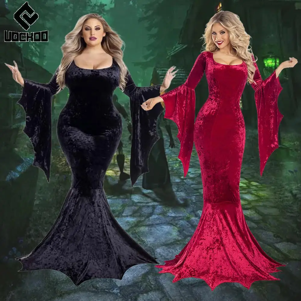 

gothic witch cosplay costume Halloween demon gown Day of the Dead