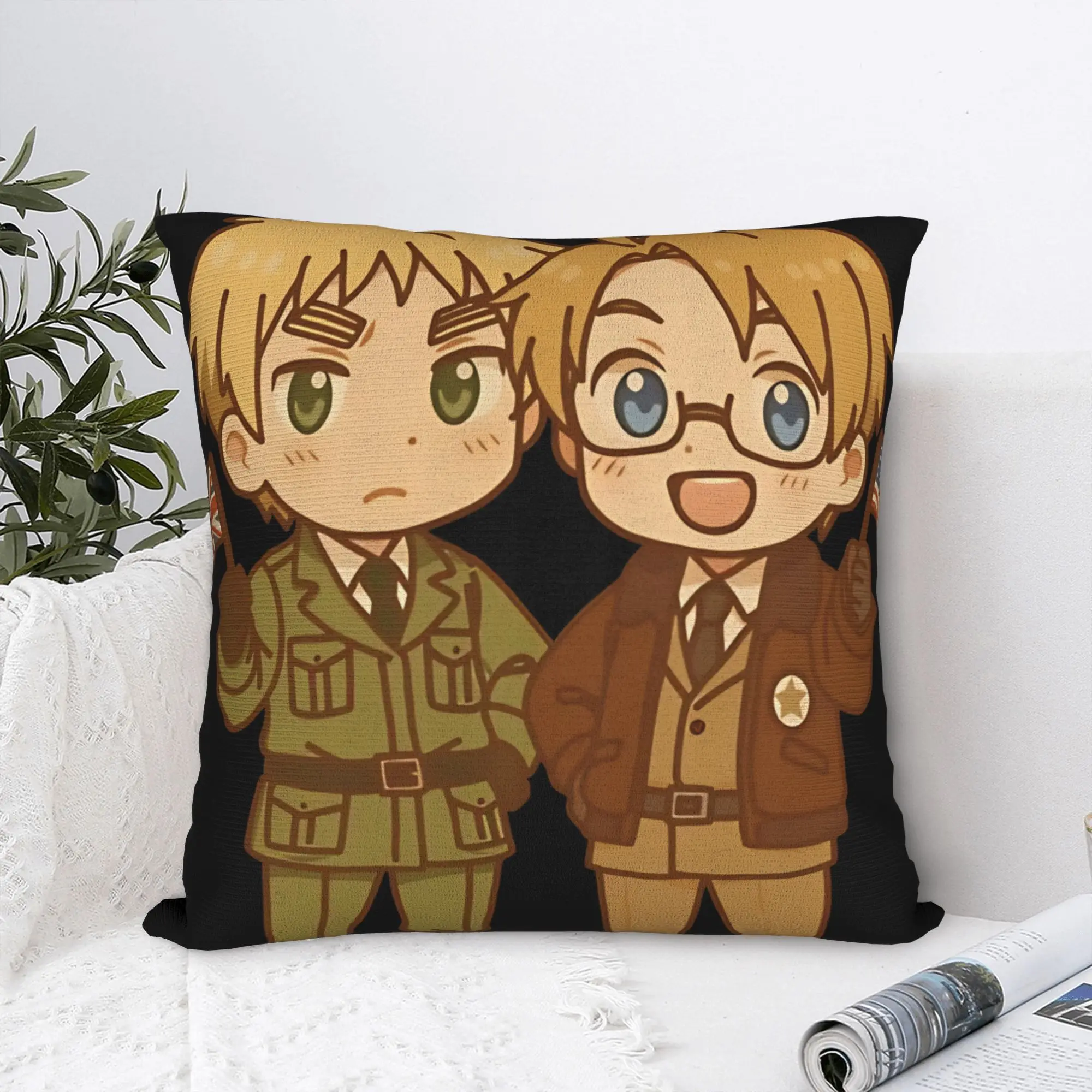 Pillow Case Hetalia Axis Power  Soft Pillow Cover  Funny Cushion Cover Design Pillowcases For Chair Sofa Home Decoration