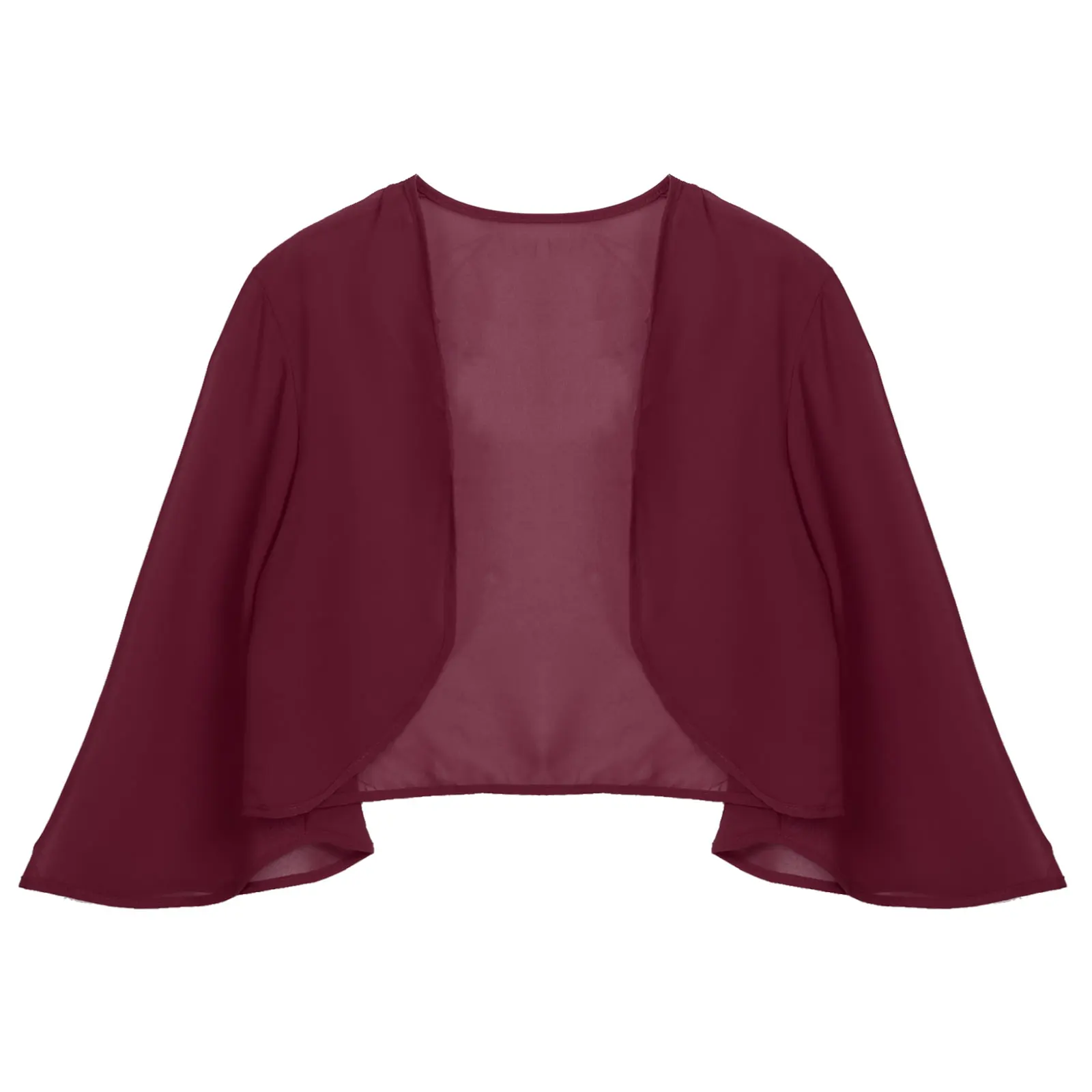 Cardigan en mousseline de soie à manches 3/4 pour femme, veste élégante, enveloppes, châles, haussement d'épaules, patients de mariage, soirée, robe de soirée, été