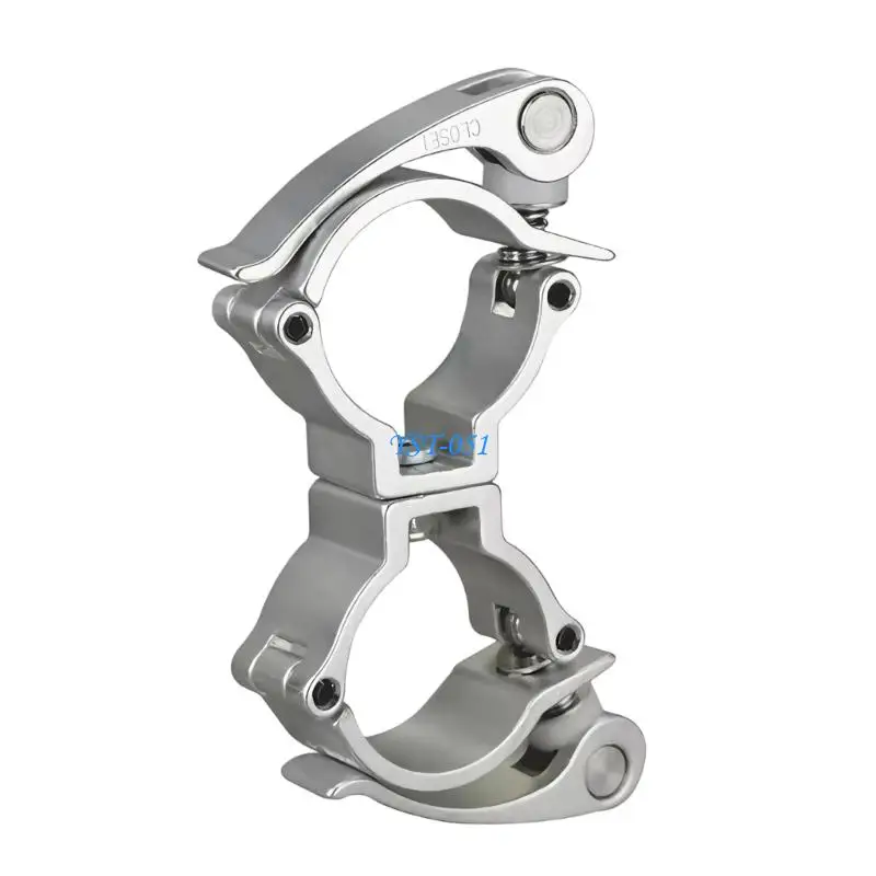 E15A Double Lock Aluminum Stage Light Hook Clamp Featuring Tool Easy Installation & High Load Capacity for 25-30mm Tubes
