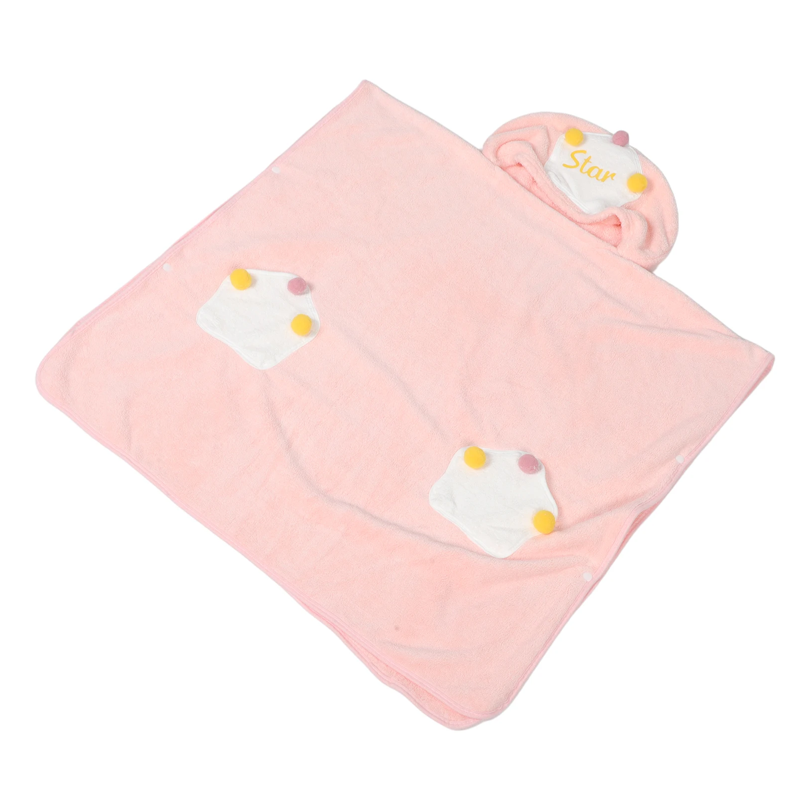 

Children Bathrobe Towel Super Absorbent Quick Dry Girl Toddler Bath Blanket Soft Comfortable Warm