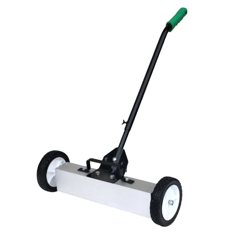 Cleaning equipment, roller-type magnetic sweeper wheels, retractable pickup tools, adjustable handle magnets