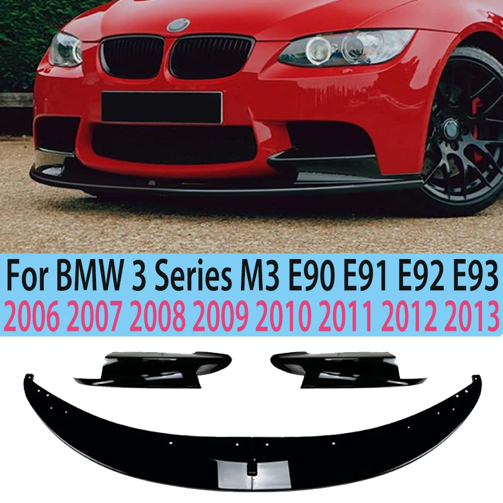 

Front Bumper Spoiler Lip Splitter Diffuser For BMW 3 Series M3 E90 E91 E92 E93 2006-2013 Auto Accessories Modification Exterior