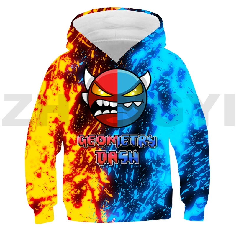 

Angry Geometry Dash 3D Hoodie Toddler Baby Boys Girls Clothes Sport Pullovers Sweatshirt Child Top Spring Long Sleeve Streetwear