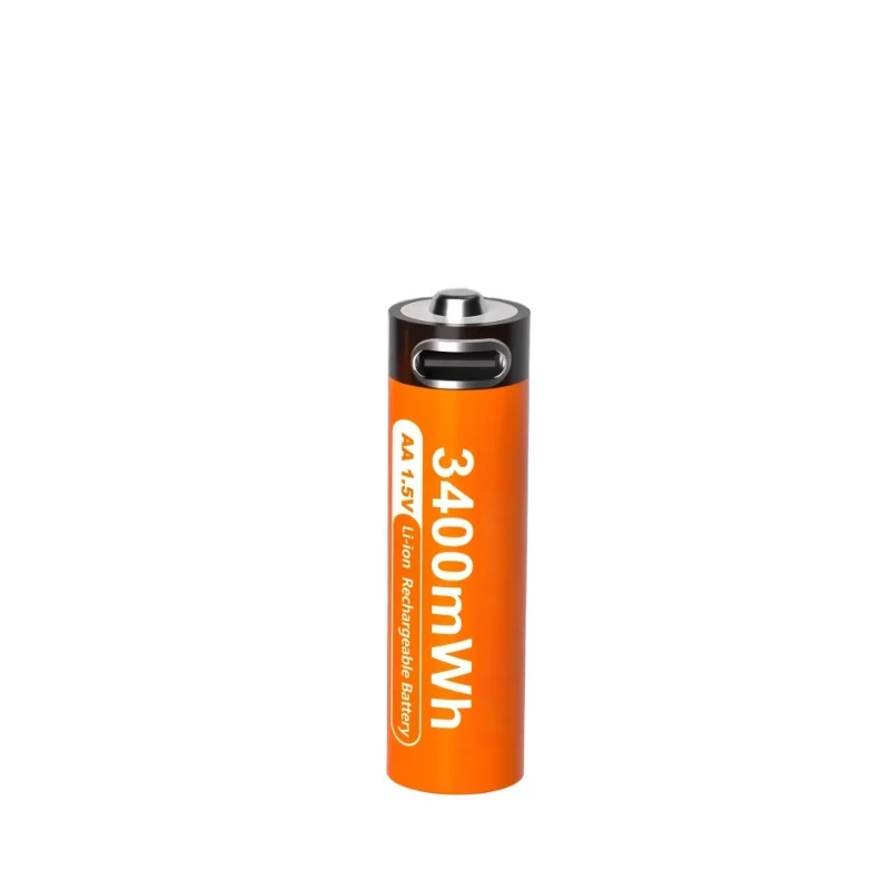 4PCS 3400mWh For Alarm Clocks Remote Controls PUJIMAX AA Large-capacity Lithium Rechargeable Battery High Capacity Rechargeable