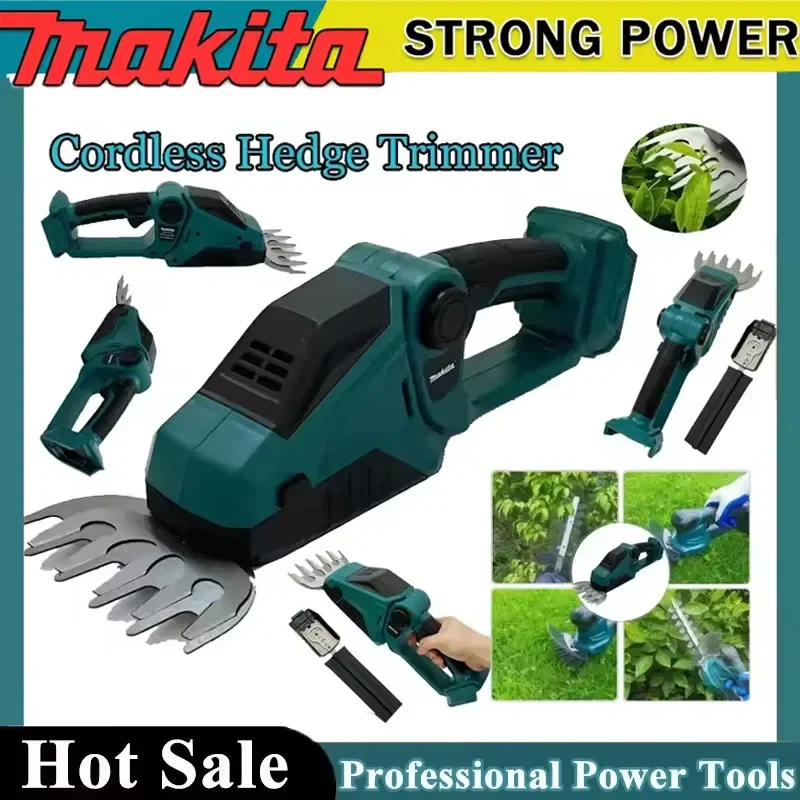 

Аккумуляторный электрический кусторез и ножницы для живой изгороди Makita 2-в-1, перезаряжаемый ручной инструмент для садоводства и ландшафтного дизайна