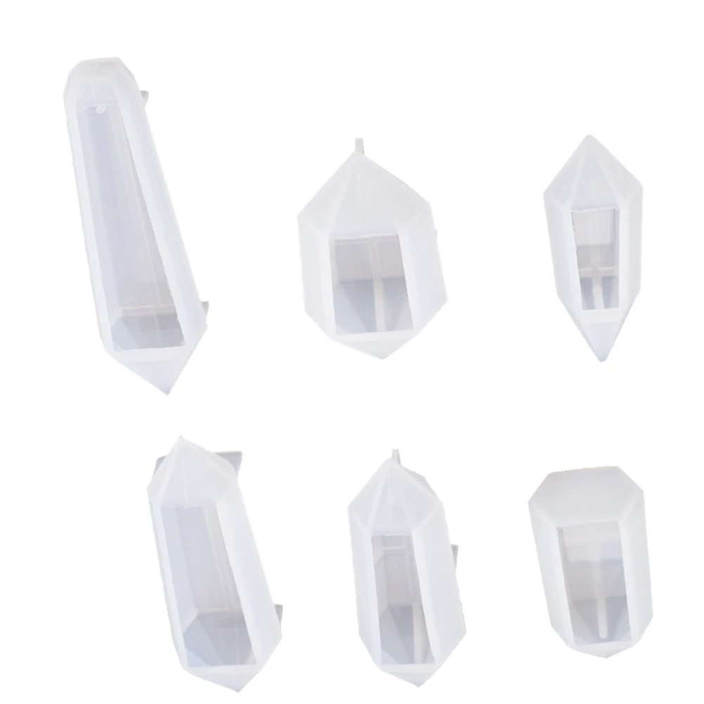 

6Pcs DIY Jewelry Pendant Molds Resin Casting Tool Set for Handmade Gifts Silicone Resin Pendant Molds Bracelet Mold Set