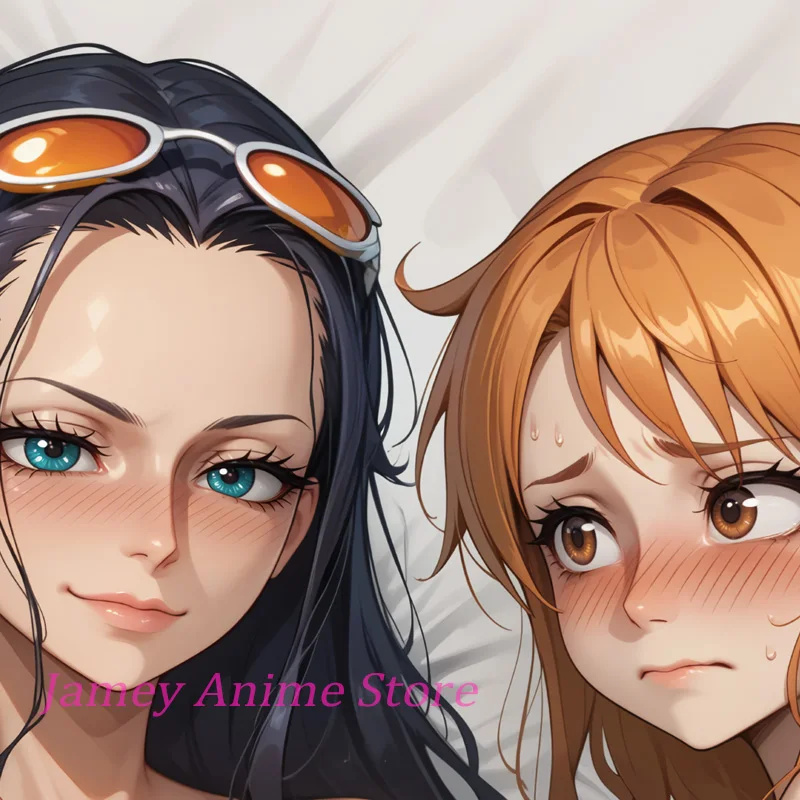 Dakimakura Nami & Robin Futa Pillow Cover Anime Double-Sided Print Gift Life-Size Body Pillowcase