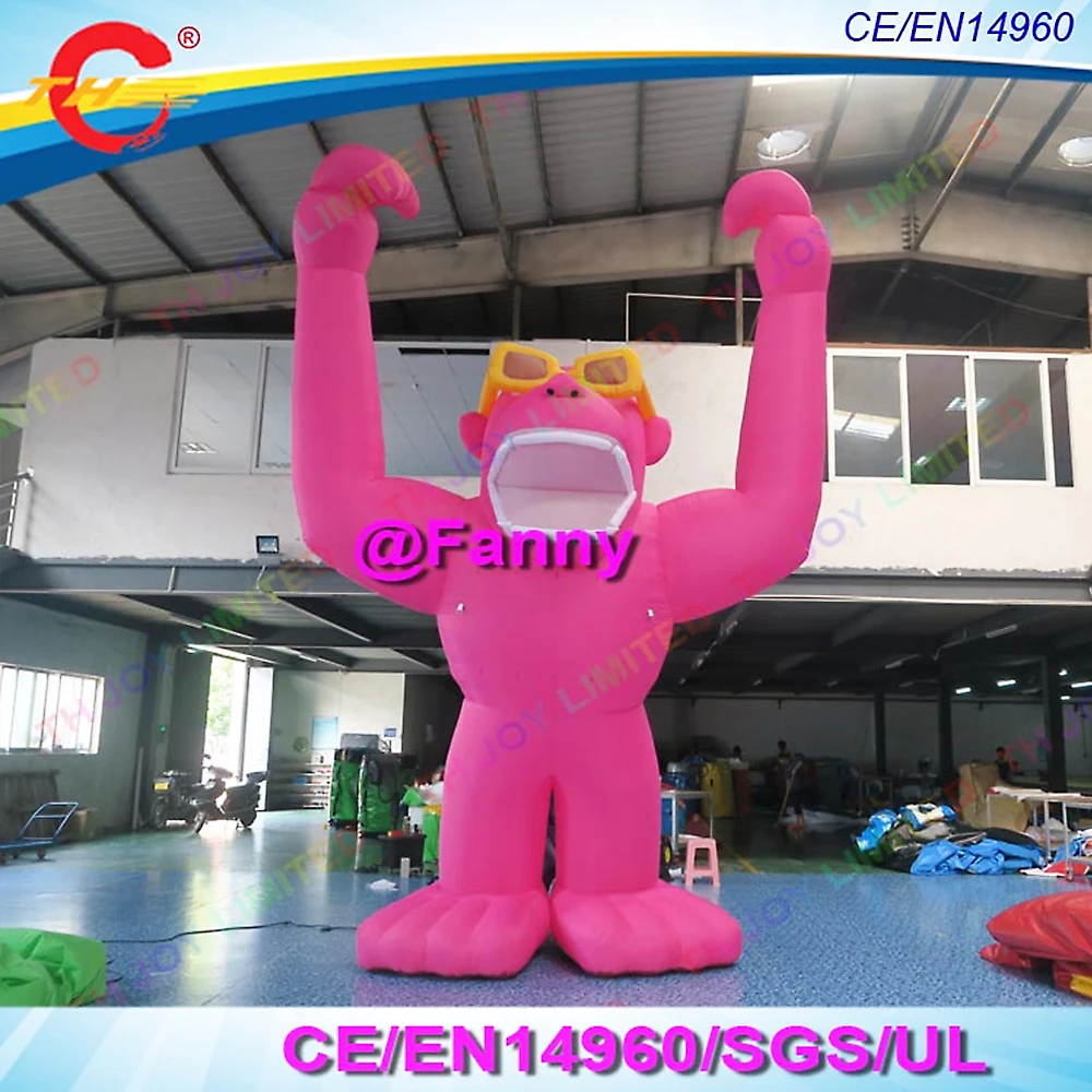 6m/8m//10m giant inflatable gorilla with free banners/ inflatable orangutan monkey with car