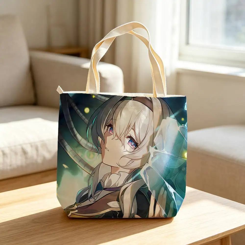 Firefly Game HSR Merchandise  Storage Bags Waterproof Canvas bags suitable for going to class, shopping, gifts, and commuting