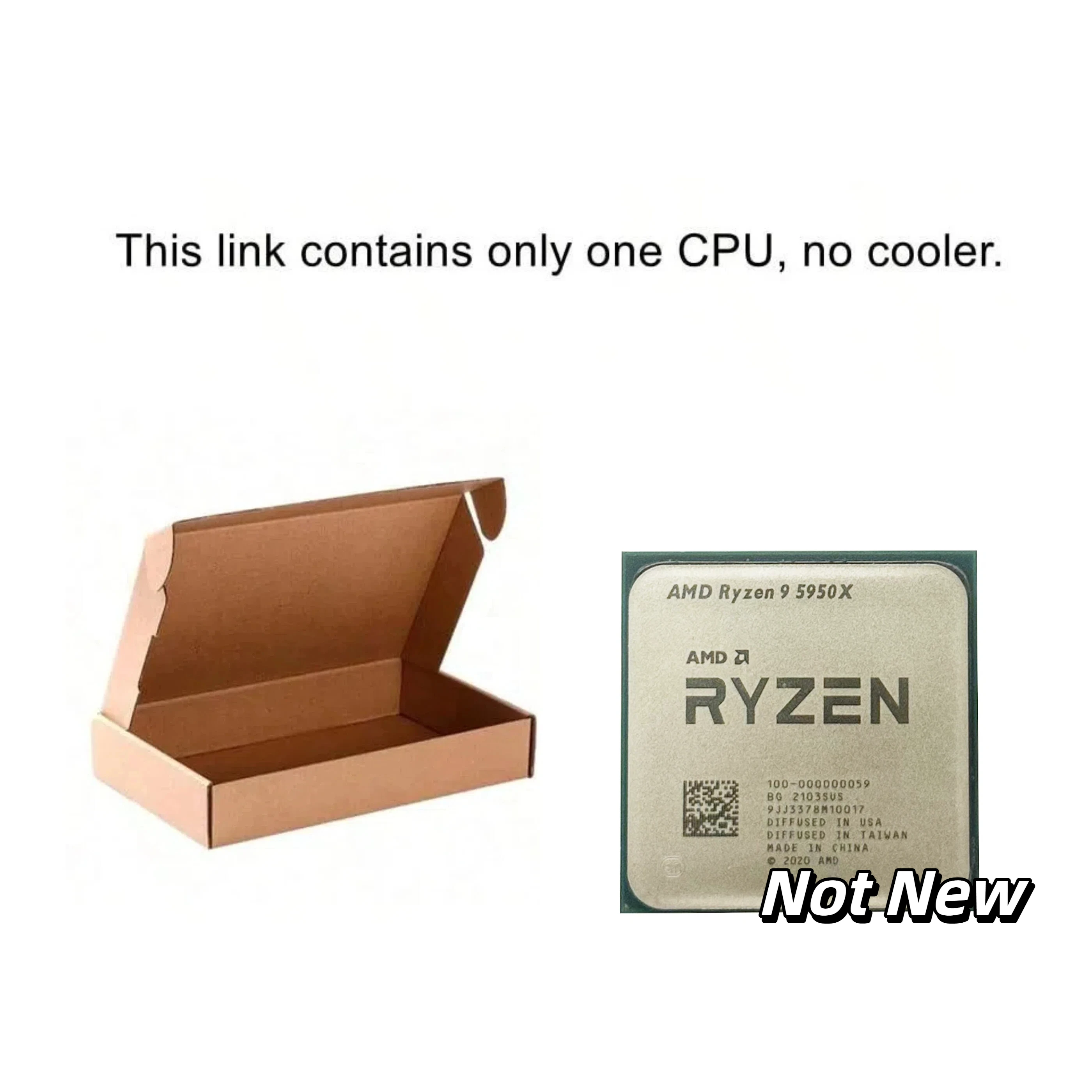 معالج AMD CPU Ryzen 9 R9 5950X 3.4 جيجا هرتز 16-Core 32-Thread 105W مقبس AM4 بدون رسومات متكاملة #2