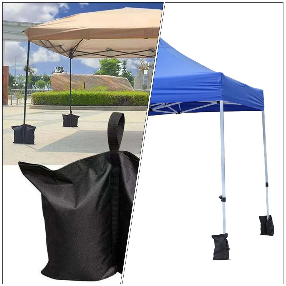 4 قطعة كيس الرمل يندبروف للخيمة الخارجية الوزن حقيبة الثقيلة المحمولة الثابتة الرمل التخييم الشاطئ المظلة كيس التخزين وشملت