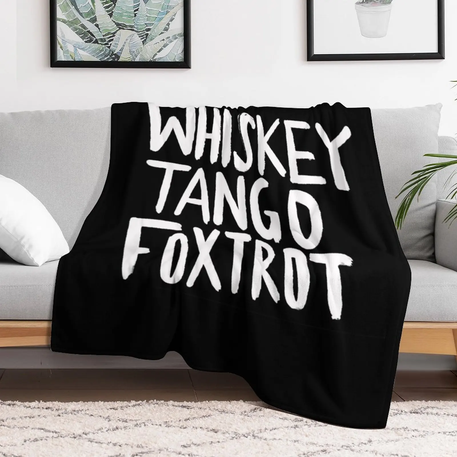 WTF x Whiskey Tango Foxtrot Throw Blanket Softest warm for winter Blankets