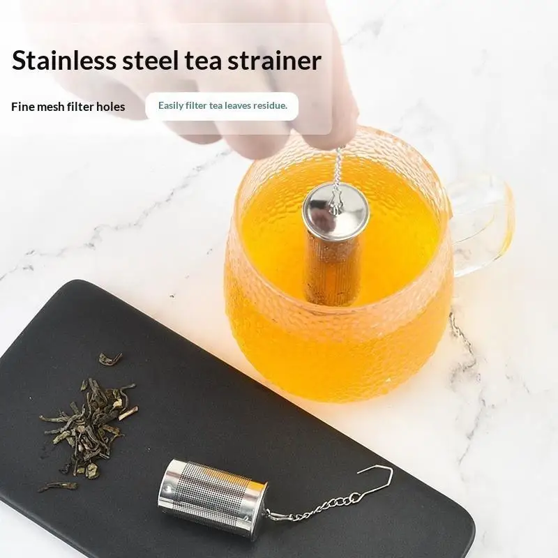 Tea Infuser Strainer Stainless Steel Tea Leaves Spice Seasoning Ball Strainer Teapot Fine Mesh Coffee Filter Teaware