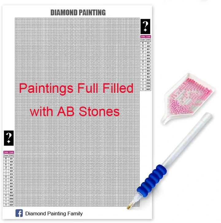 2022 New Full Square AB Drill Mystery 5D Diamond Painting Cross Stitch Diamond embroidery Mosaic Home Decor Kids Gift