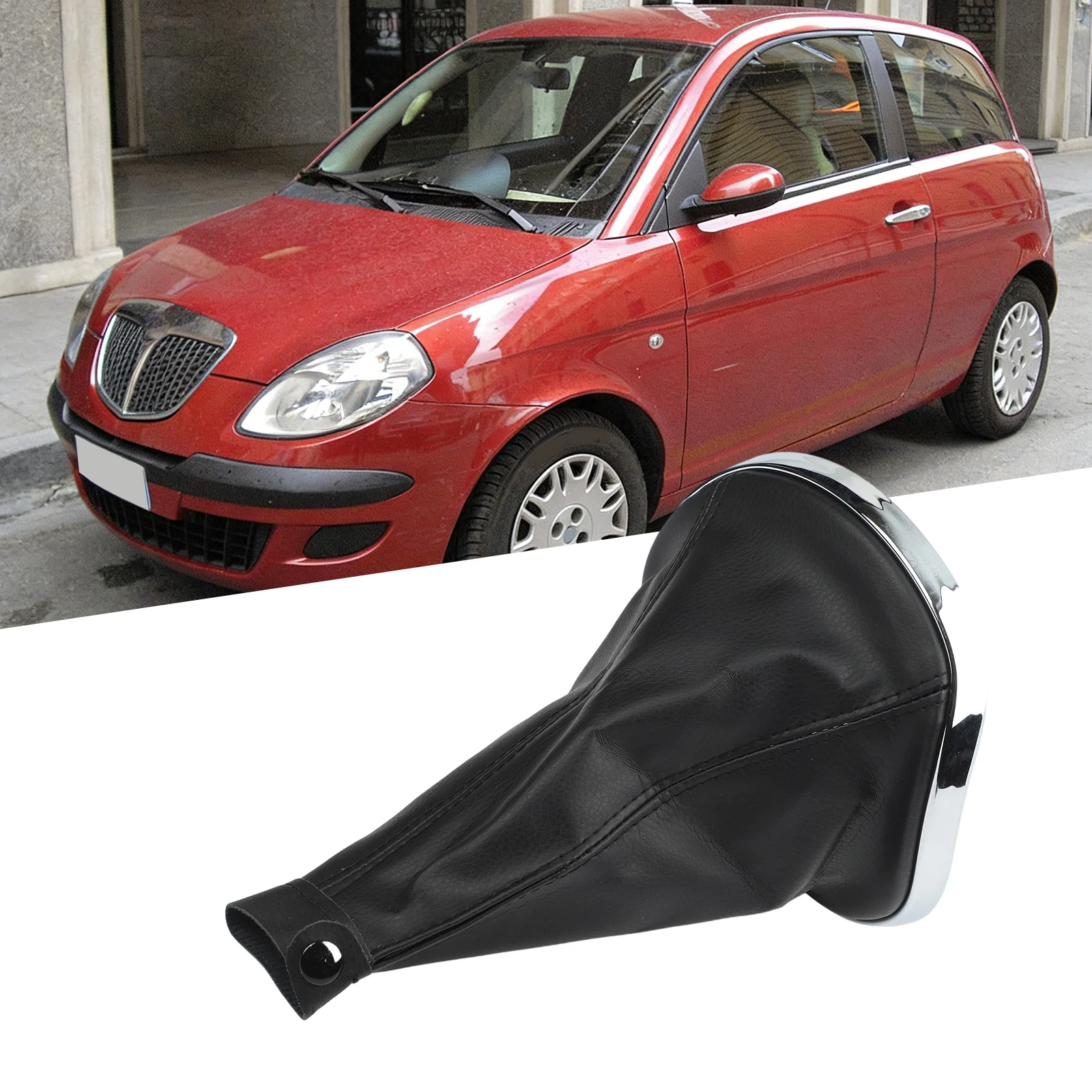 735442310 For Lancia For Ypsilon 843 2003-2011 Gear-Stick Shift Knob Cover Gaiter Boot Shifting Gearbox Shifter Manual Selector