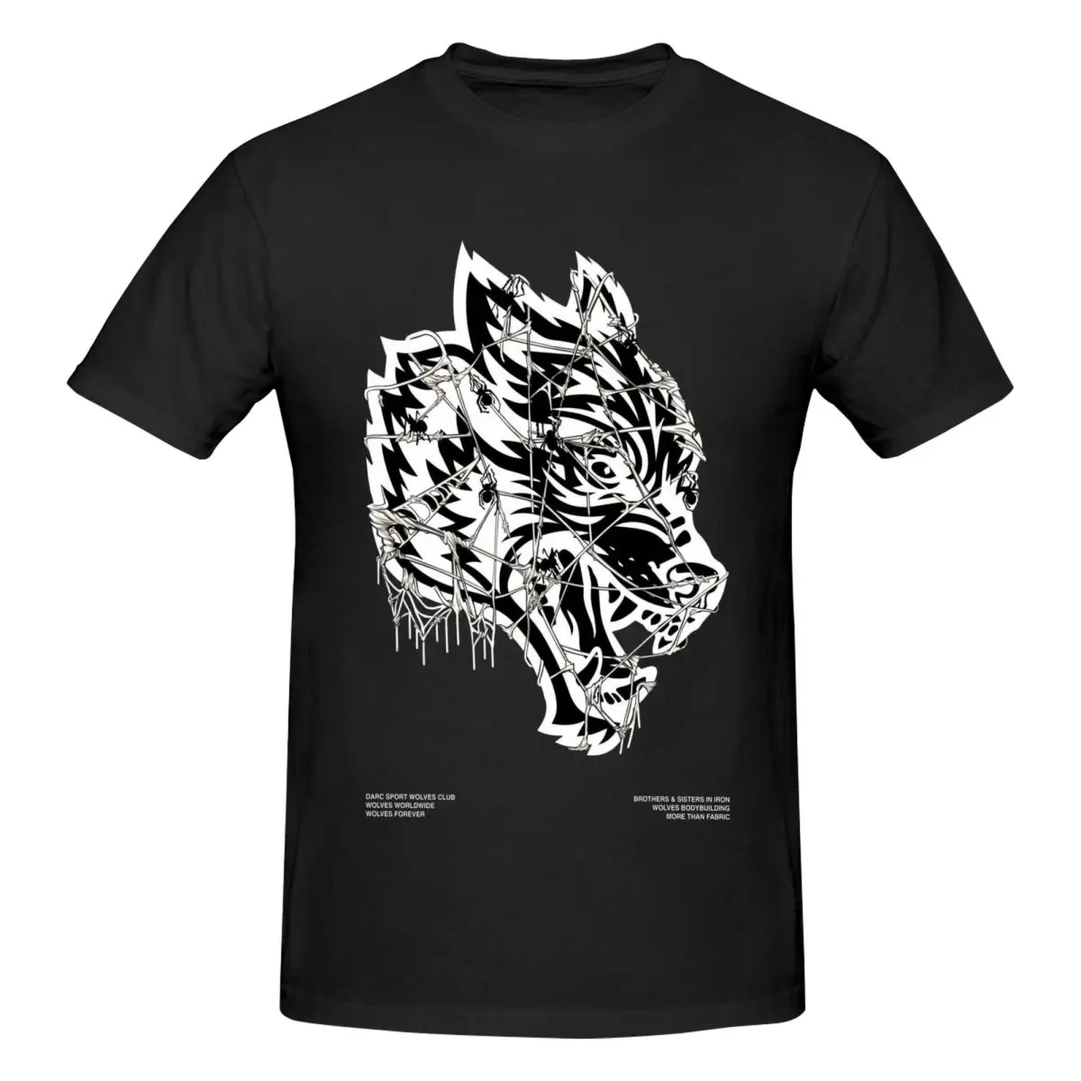 

Darc Sport Wolves Men's tight fitting sports T-shirt, Breathable,Oversized T shirt