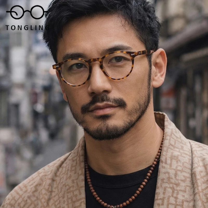 

Очки-клипсы из высококачественного ацетата 2026 года: мужские и женские оптические линзы по индивидуальному заказу, для коррекции близорукости, чтения, с защитой от синего света