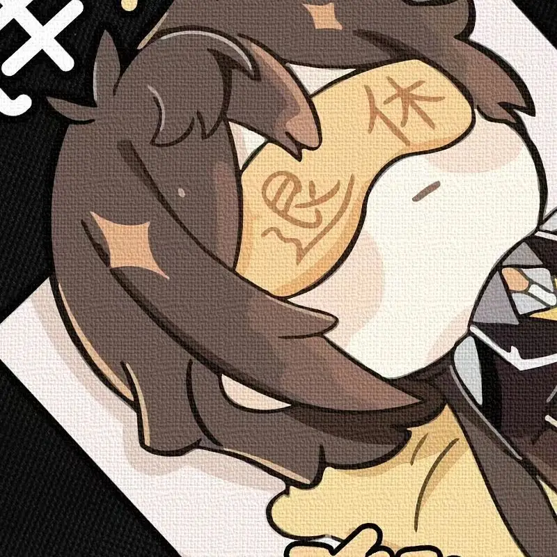 Genshin Impact Zhongli Merchandise Anime Two-Dimensional Student Backpack Shoulder Crossbody Bag Grass God Hu Tao A