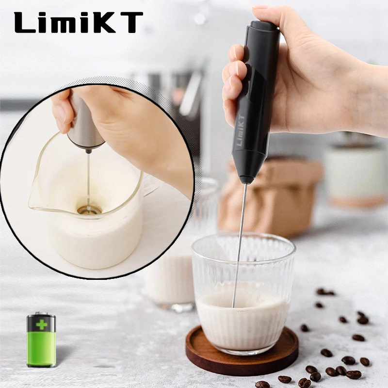 LimiKT Electric Milk Frother Coffee Cream Electric Milk Frother Electric Stirrer Various Colors