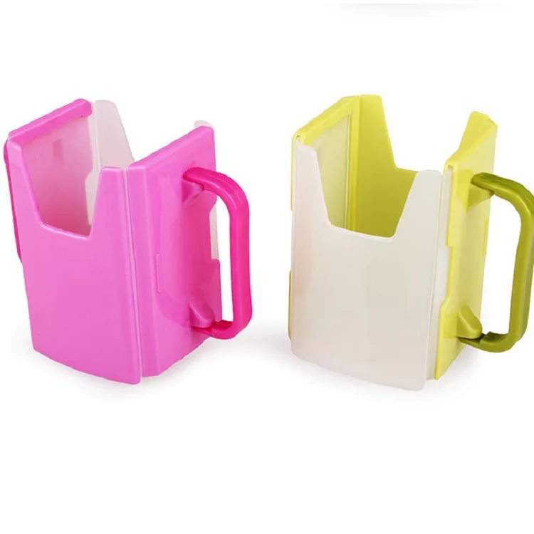 Safe Toddle Practical Self-Helper Juice Milk Box Drinking Box Holder Cup for Baby Kids Handles Supply Cup Holder