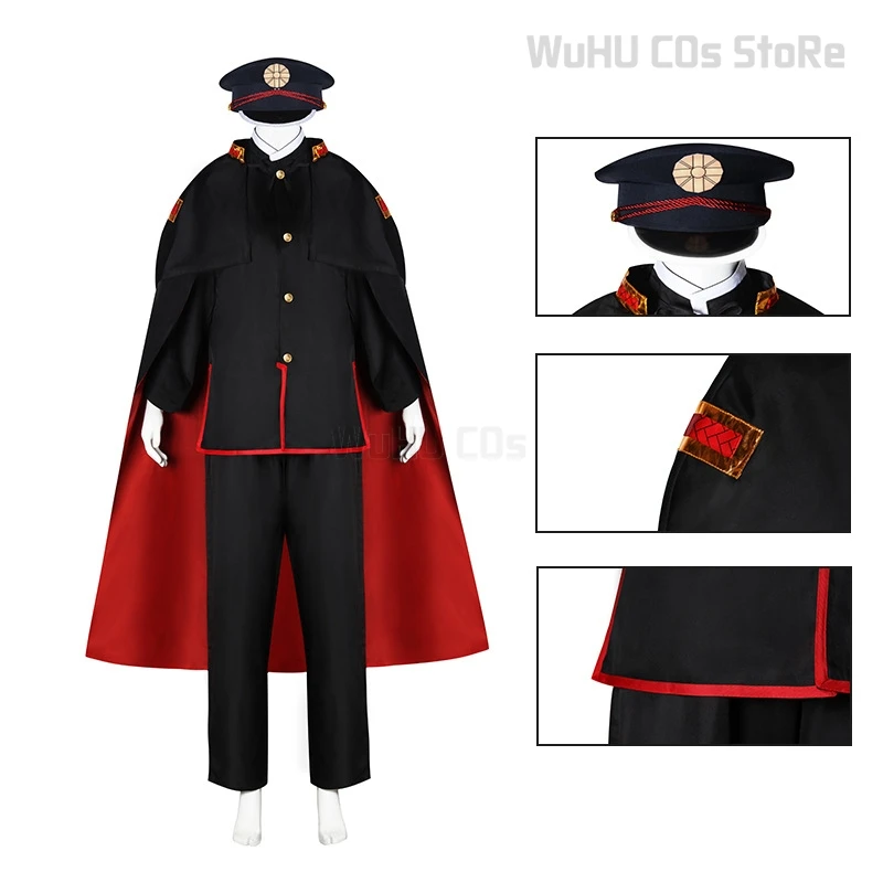 Jibaku Shounen S2 Cos Cosplay Hanako Yugi Costume Wig Uniform Mens Halloween Party Couple Anime Roleplay Toilet-bound Outfit Hat