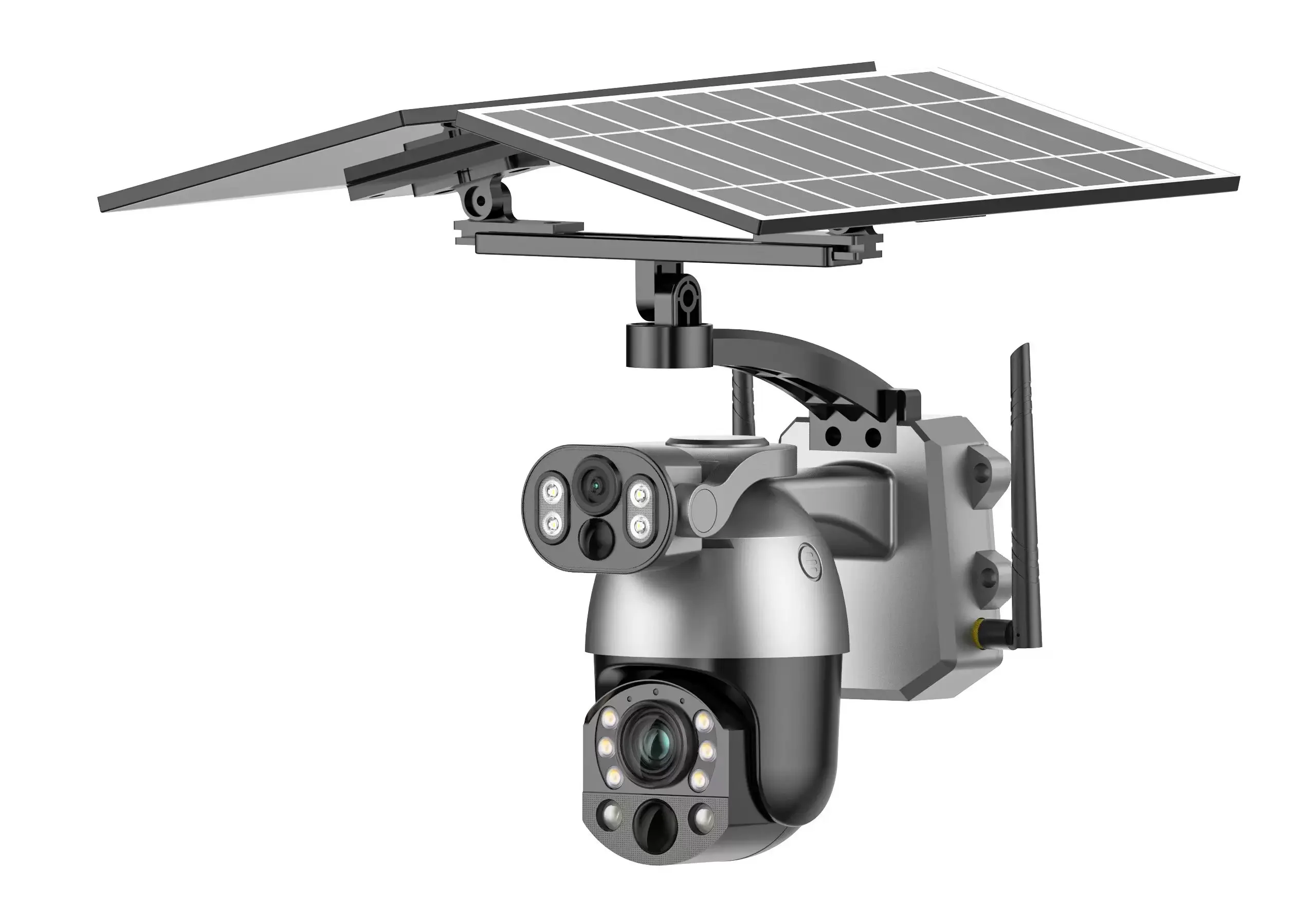 4K 50X 10MP Solar Camera 4G SIM 360° Outdoor Dual Lens Human Tracking PIR Night Vision