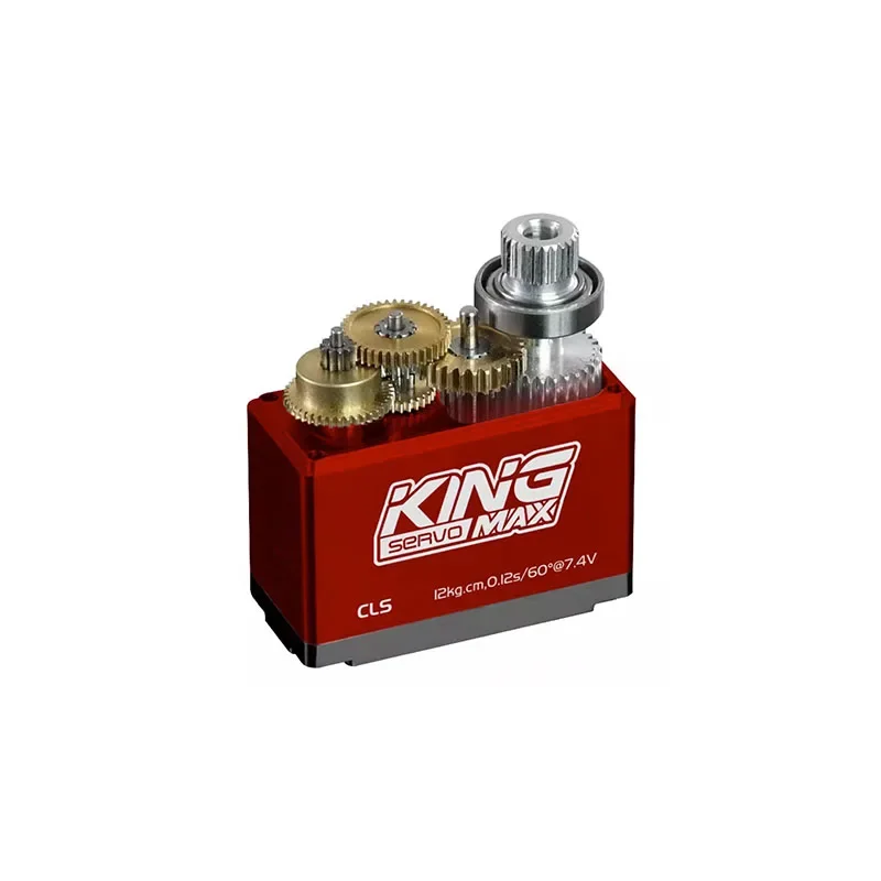 Kingmax-engranaje de Metal de alta precisión, Mini Servo Digital de alto rendimiento para coches RC, barcos y helicópteros, KM2612MDHV, 17g, 12kg.cm