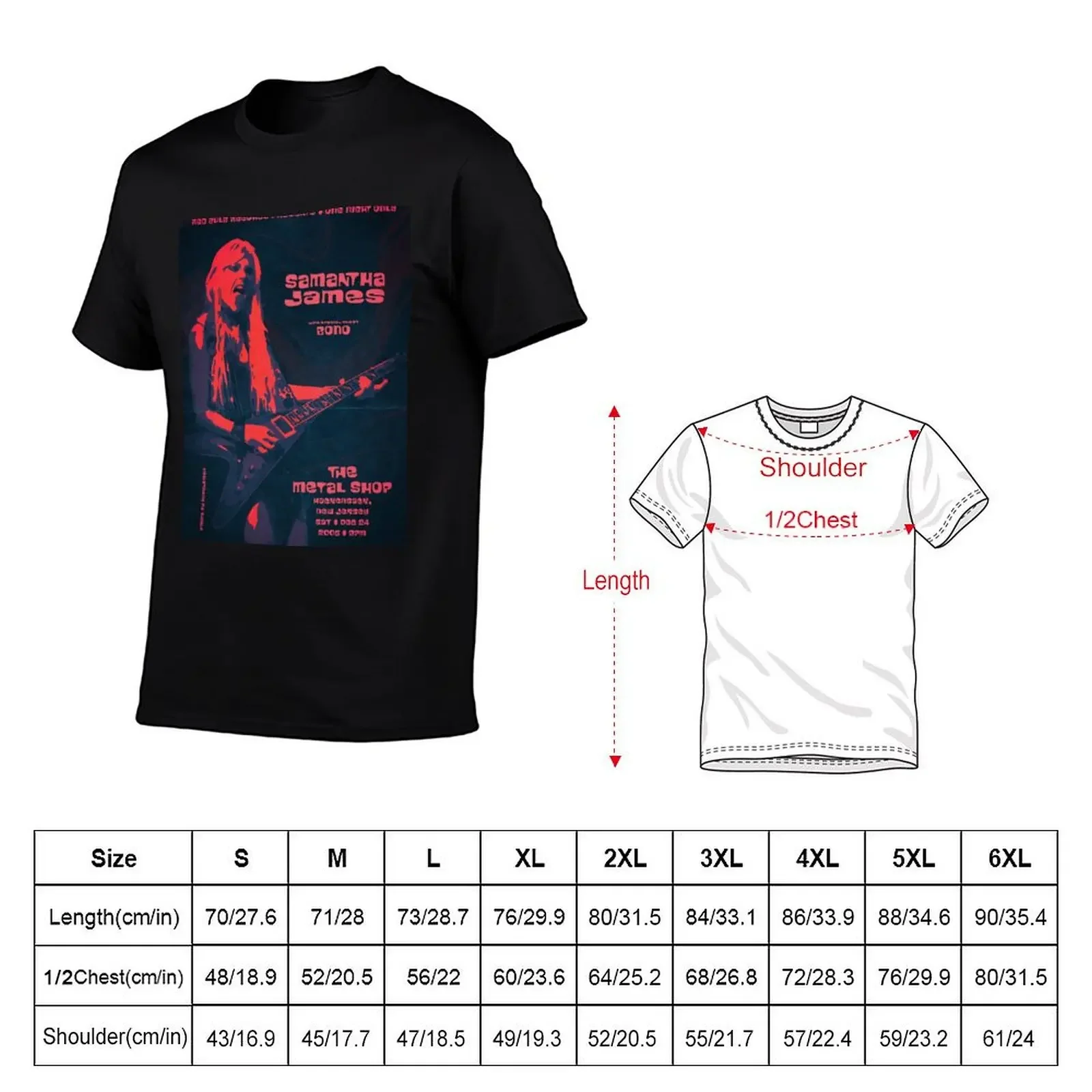 Just Friends - Samantha James Concert Poster T-Shirt blacks vintage clothes new edition man t shirt mens workout shirts