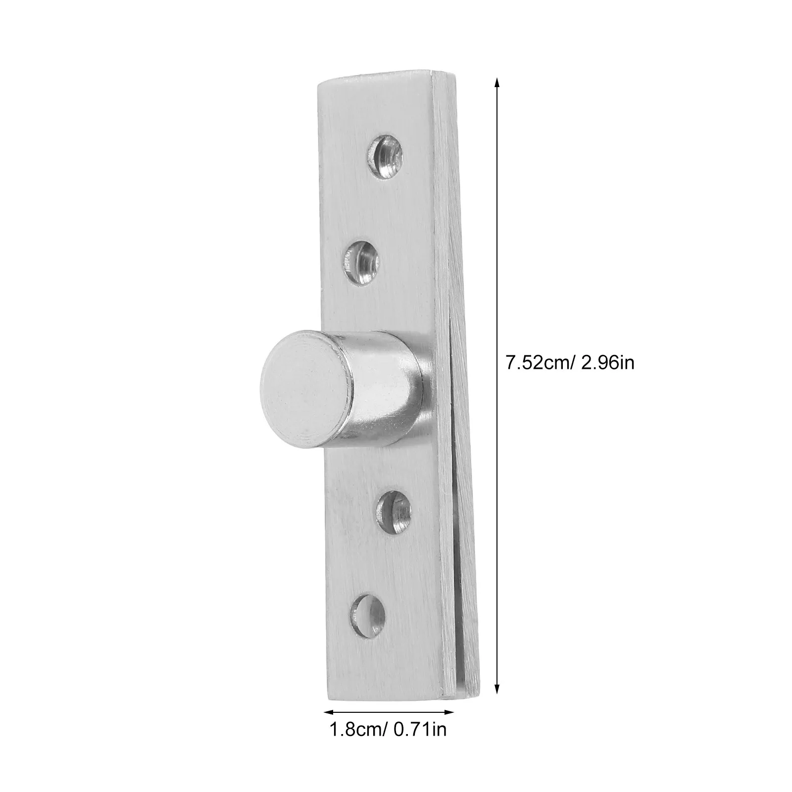 2Pcs Stainless Steel Centre Shaft Pivot Hinge 360 Degree Hidden Rotation Concealed Cabinet Hinge for Contemporary Furniture