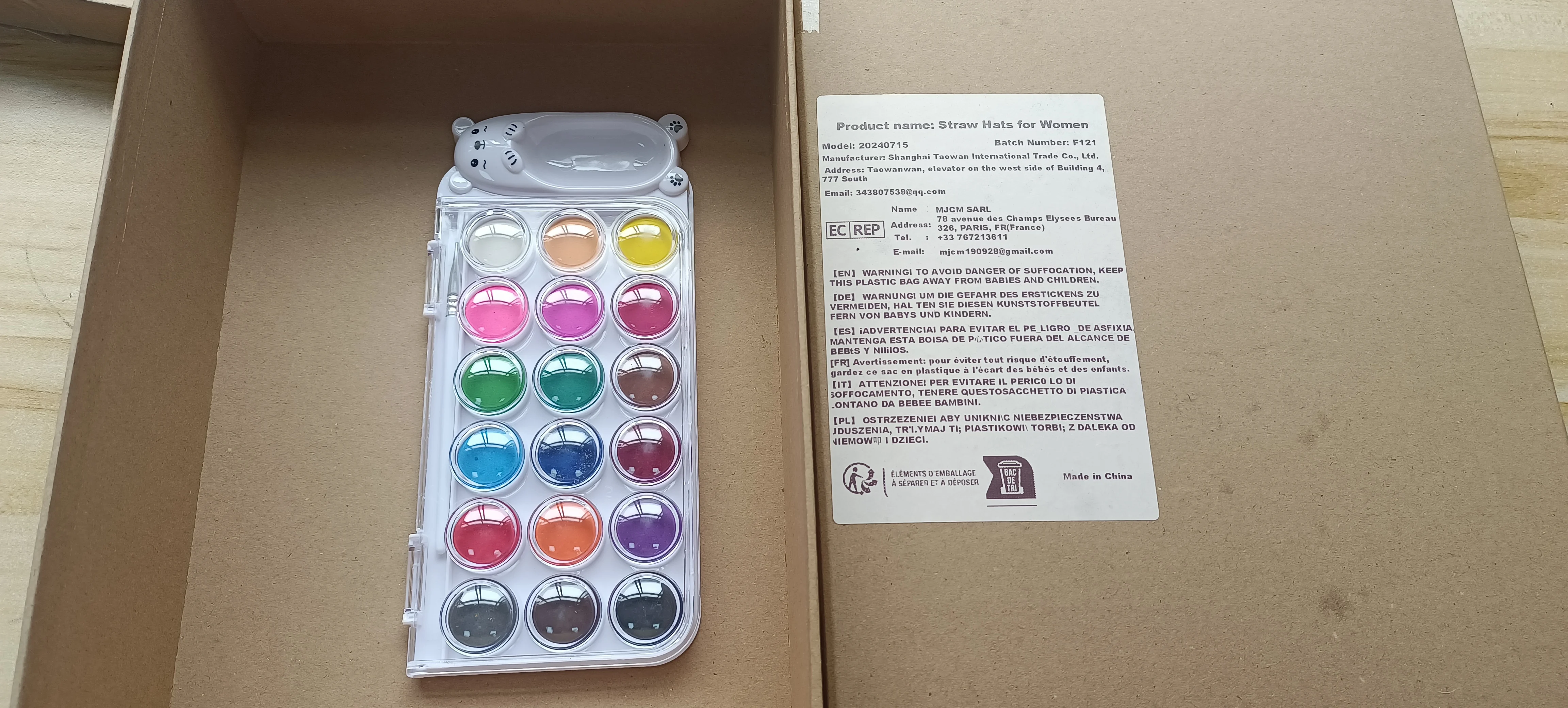 

Children's Beginner Solid Watercolor Paint18 Colors Set Drawing Practice Drawing Coloring Tool Kid's Colored Pen