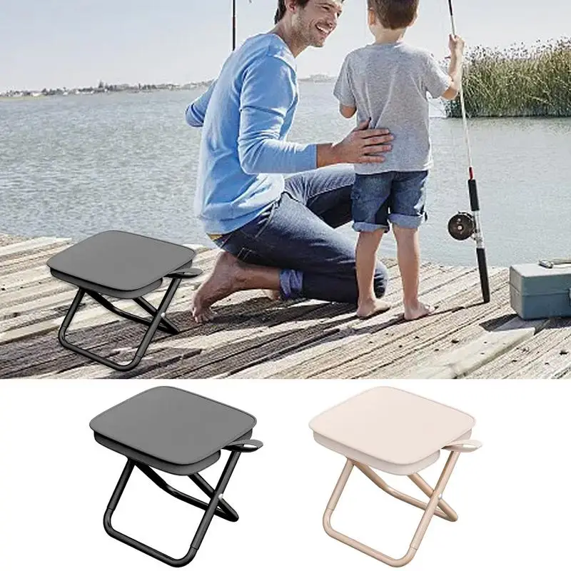 Outdoor Portable Chair Picnic Lightweight Folding Stool Comfortable Camp Stool With Storage Bag Easy Carry Folding Camp Chairs